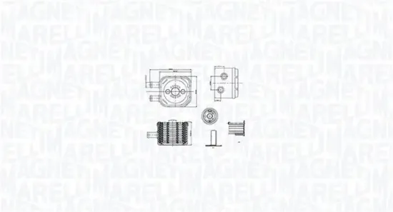 Ölkühler, Motoröl MAGNETI MARELLI 350300003500 Bild Ölkühler, Motoröl MAGNETI MARELLI 350300003500