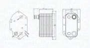 Ölkühler, Motoröl MAGNETI MARELLI 350300004000