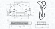 Ölkühler, Motoröl MAGNETI MARELLI 350300004500