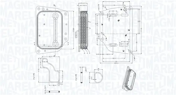 Ölkühler, Motoröl MAGNETI MARELLI 350300005400