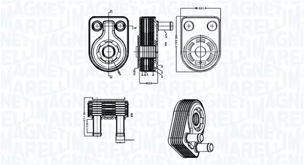 Ölkühler, Motoröl MAGNETI MARELLI 350300005500