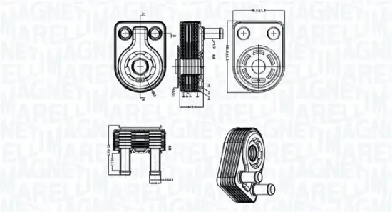 Ölkühler, Motoröl MAGNETI MARELLI 350300005500 Bild Ölkühler, Motoröl MAGNETI MARELLI 350300005500