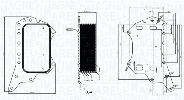 Ölkühler, Motoröl MAGNETI MARELLI 350300005900