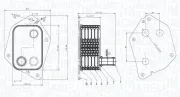Ölkühler, Motoröl MAGNETI MARELLI 350300006000