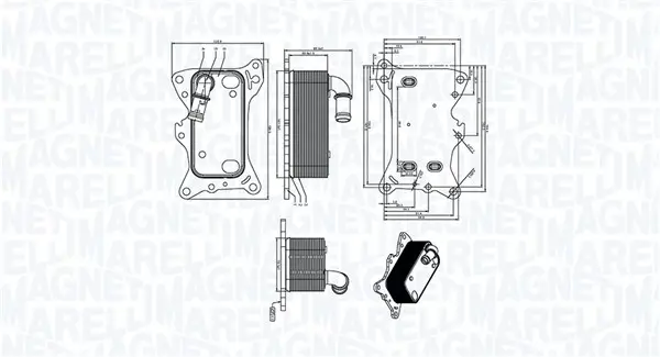 Ölkühler, Motoröl MAGNETI MARELLI 350300006300