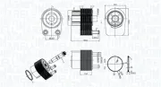Ölkühler, Motoröl MAGNETI MARELLI 350300006400