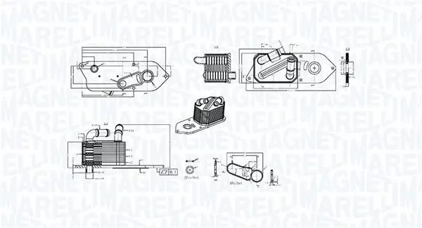 Ölkühler, Motoröl MAGNETI MARELLI 350300006800