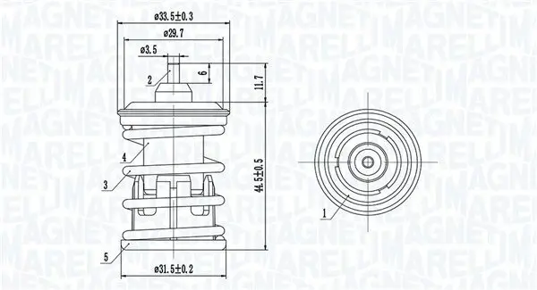 Thermostat, Kühlmittel MAGNETI MARELLI 352317005090