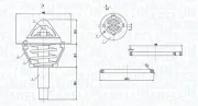 Thermostat, Kühlmittel MAGNETI MARELLI 352317005120