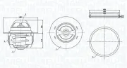 Thermostat, Kühlmittel MAGNETI MARELLI 352317005140