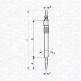 Glühkerze 5 V MAGNETI MARELLI 062900128304