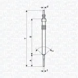 Glühkerze 4,4 V MAGNETI MARELLI 062900127304