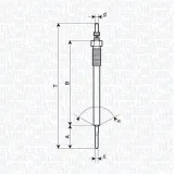 Glühkerze 7 V MAGNETI MARELLI 062900138304