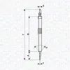 Glühkerze 11 V MAGNETI MARELLI 062900139304