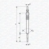 Glühkerze 5 V MAGNETI MARELLI 062900140304