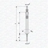 Glühkerze 4,4 V MAGNETI MARELLI 062900141304