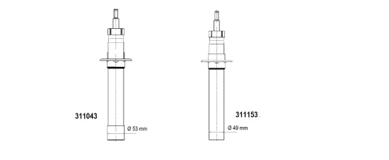 Stoßdämpfer Vorderachse AL-KO 311153 Bild Stoßdämpfer Vorderachse AL-KO 311153
