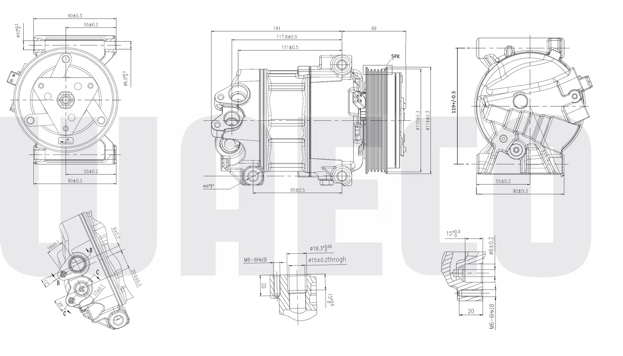 Kompressor, Klimaanlage 12 V WAECO 8880100596