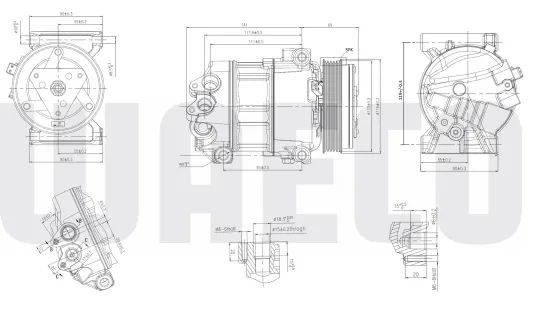 Kompressor, Klimaanlage 12 V WAECO 8880100596 Bild Kompressor, Klimaanlage 12 V WAECO 8880100596