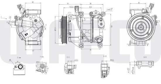 Kompressor, Klimaanlage 12 V WAECO 8880100601 Bild Kompressor, Klimaanlage 12 V WAECO 8880100601