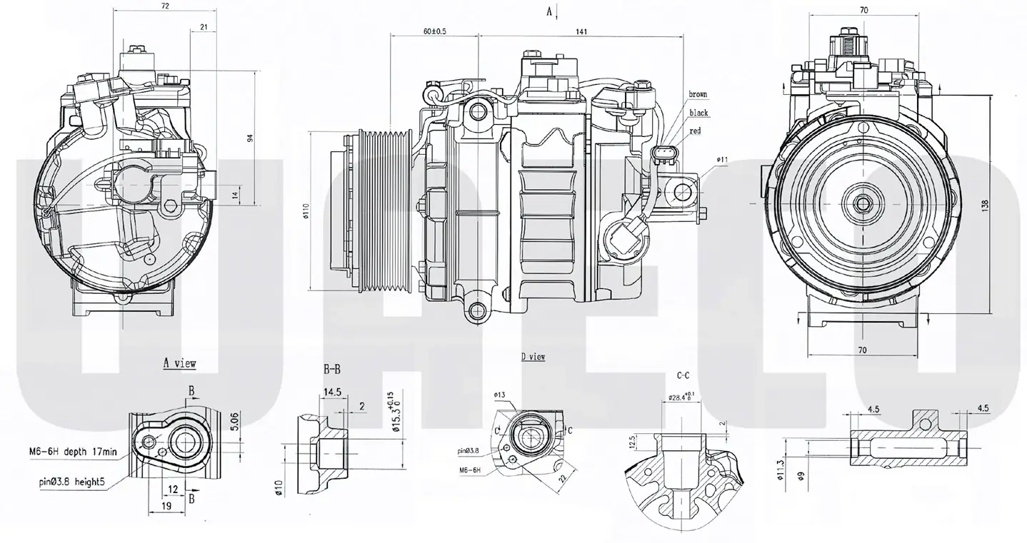 Kompressor, Klimaanlage 12 V WAECO 8880100615