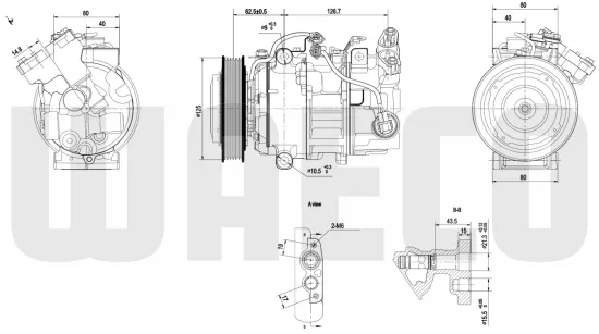 Kompressor, Klimaanlage 12 V WAECO 8880100616 Bild Kompressor, Klimaanlage 12 V WAECO 8880100616