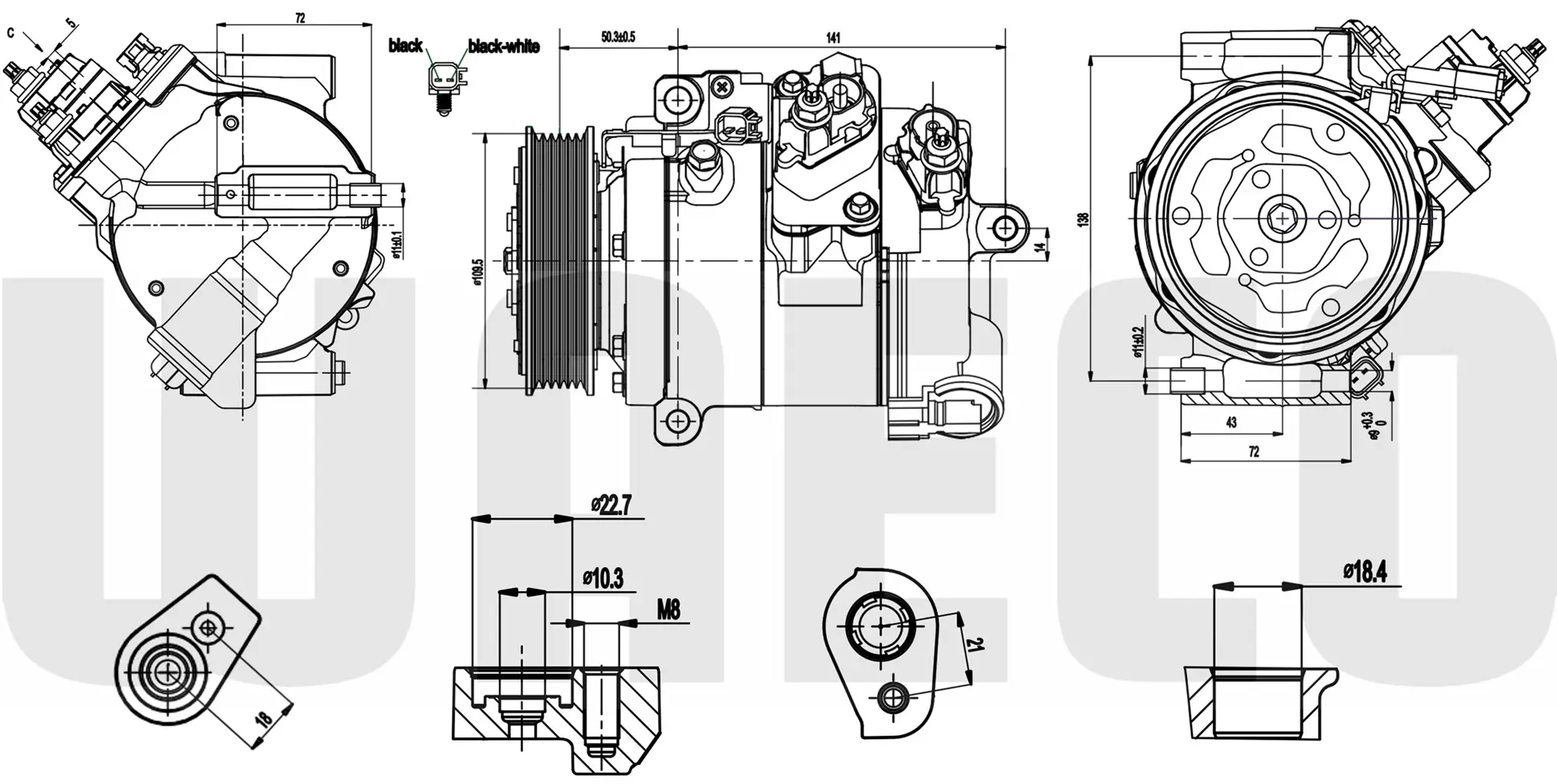 Kompressor, Klimaanlage 12 V WAECO 8880100618