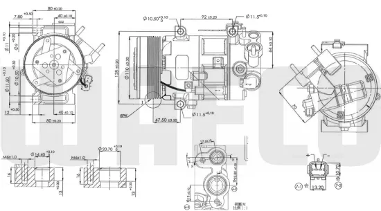 Kompressor, Klimaanlage 12 V WAECO 8880100633 Bild Kompressor, Klimaanlage 12 V WAECO 8880100633
