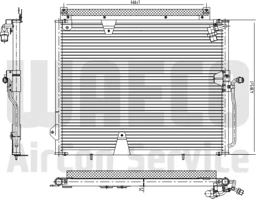 Kondensator, Klimaanlage WAECO 8880400004 Bild Kondensator, Klimaanlage WAECO 8880400004