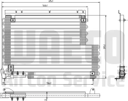 Kondensator, Klimaanlage WAECO 8880400104 Bild Kondensator, Klimaanlage WAECO 8880400104