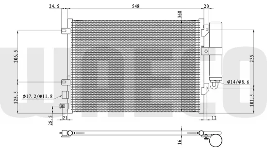 Kondensator, Klimaanlage WAECO 8880400221 Bild Kondensator, Klimaanlage WAECO 8880400221