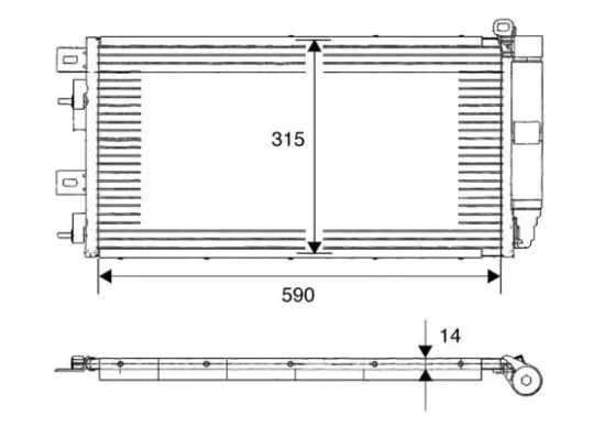 Kondensator, Klimaanlage WAECO 8880400258 Bild Kondensator, Klimaanlage WAECO 8880400258