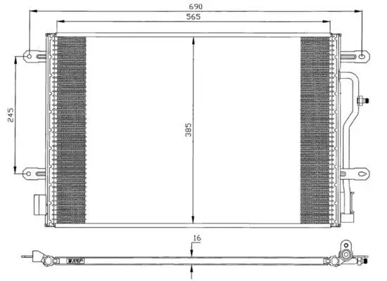 Kondensator, Klimaanlage WAECO 8880400262 Bild Kondensator, Klimaanlage WAECO 8880400262