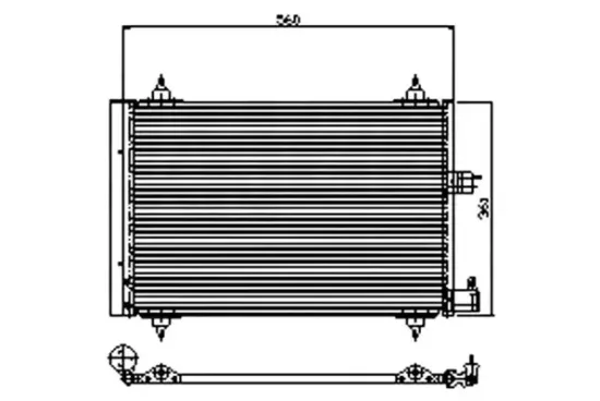 Kondensator, Klimaanlage WAECO 8880400276 Bild Kondensator, Klimaanlage WAECO 8880400276