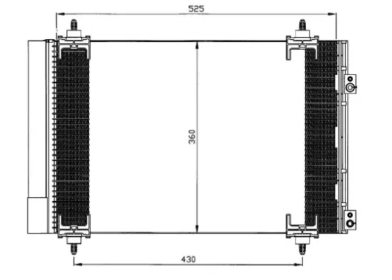 Kondensator, Klimaanlage WAECO 8880400334 Bild Kondensator, Klimaanlage WAECO 8880400334