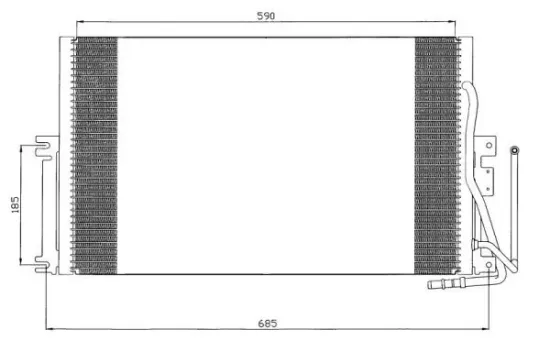 Kondensator, Klimaanlage WAECO 8880400366 Bild Kondensator, Klimaanlage WAECO 8880400366