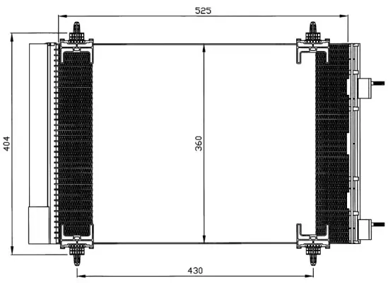 Kondensator, Klimaanlage WAECO 8880400369 Bild Kondensator, Klimaanlage WAECO 8880400369