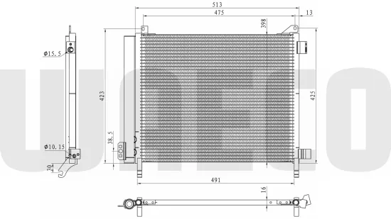 Kondensator, Klimaanlage WAECO 8880400598 Bild Kondensator, Klimaanlage WAECO 8880400598