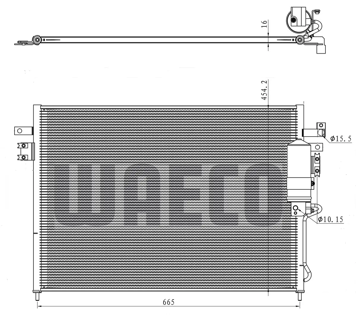 Kondensator, Klimaanlage WAECO 8880400635