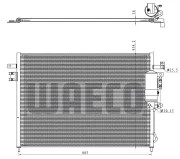 Kondensator, Klimaanlage WAECO 8880400635