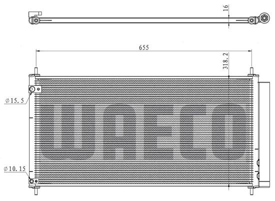Kondensator, Klimaanlage WAECO 8880400636 Bild Kondensator, Klimaanlage WAECO 8880400636