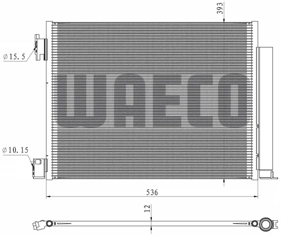 Kondensator, Klimaanlage WAECO 8880400651 Bild Kondensator, Klimaanlage WAECO 8880400651