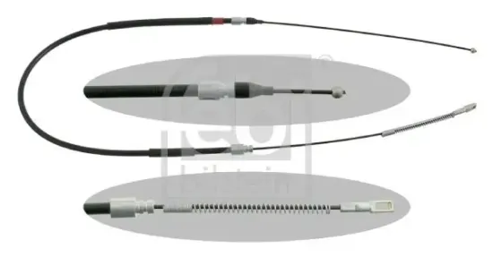 Seilzug, Feststellbremse hinten links hinten rechts FEBI BILSTEIN 01657 Bild Seilzug, Feststellbremse hinten links hinten rechts FEBI BILSTEIN 01657