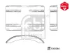 Verkleidung, Radhaus hinten links hinten rechts FEBI BILSTEIN 1000084