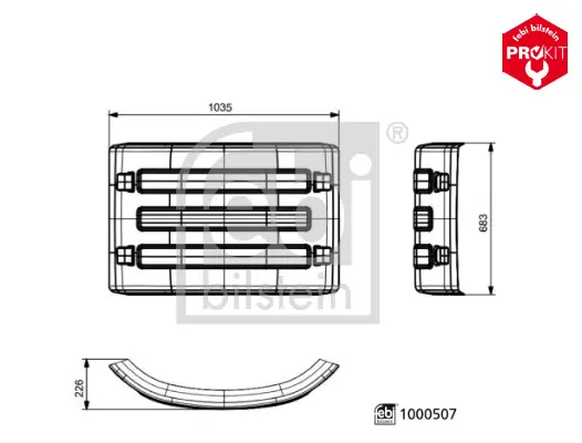 Verkleidung, Radhaus hinten links hinten rechts FEBI BILSTEIN 1000507