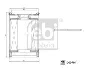 Sensor, Abgastemperatur FEBI BILSTEIN 100811
