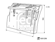 Kotflügel hinten links hinten rechts FEBI BILSTEIN 1001299