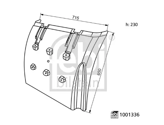 Kotflügel hinten rechts FEBI BILSTEIN 1001336 Bild Kotflügel hinten rechts FEBI BILSTEIN 1001336