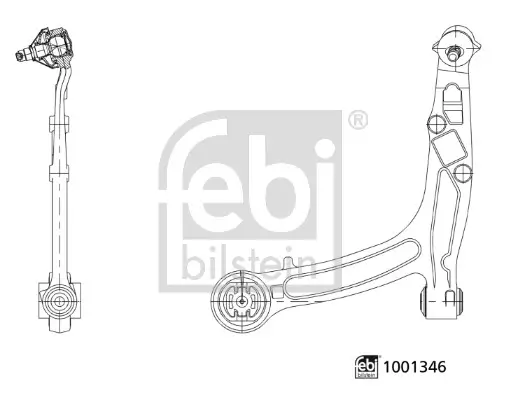 Lenker, Radaufhängung vorne links FEBI BILSTEIN 1001346 Bild Lenker, Radaufhängung vorne links FEBI BILSTEIN 1001346
