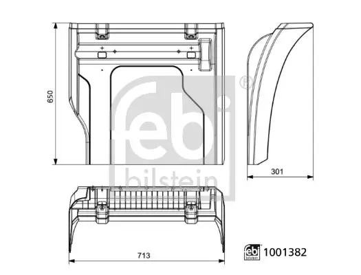 Kotflügel hinten links FEBI BILSTEIN 1001382 Bild Kotflügel hinten links FEBI BILSTEIN 1001382